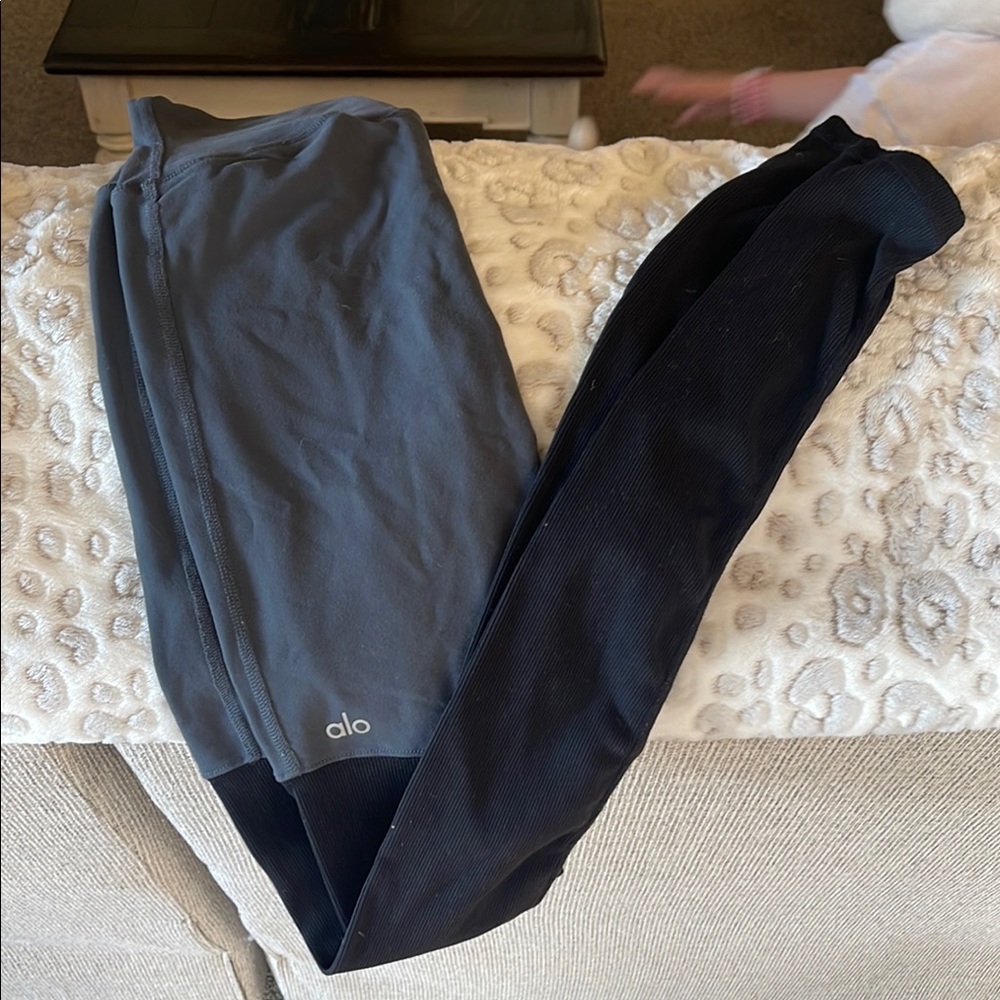 Alo Gray and Black Leggings